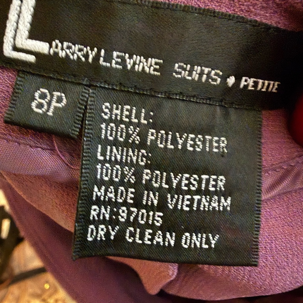 Larry Levine Mauve Blazer and Skirt Set - Picture 3 of 8